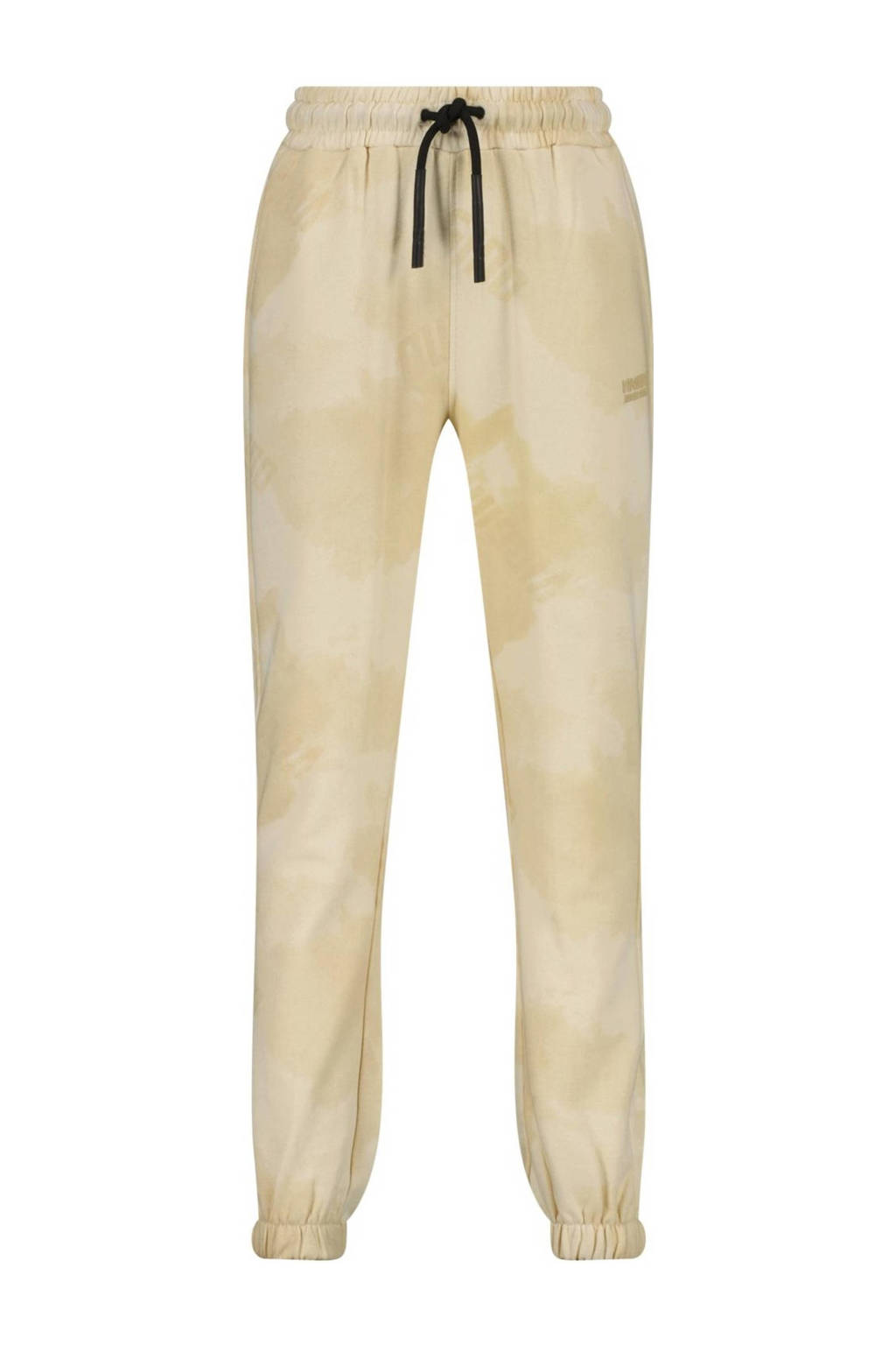 Vingino regular fit joggingbroek Sordo met all over print beige/grijs