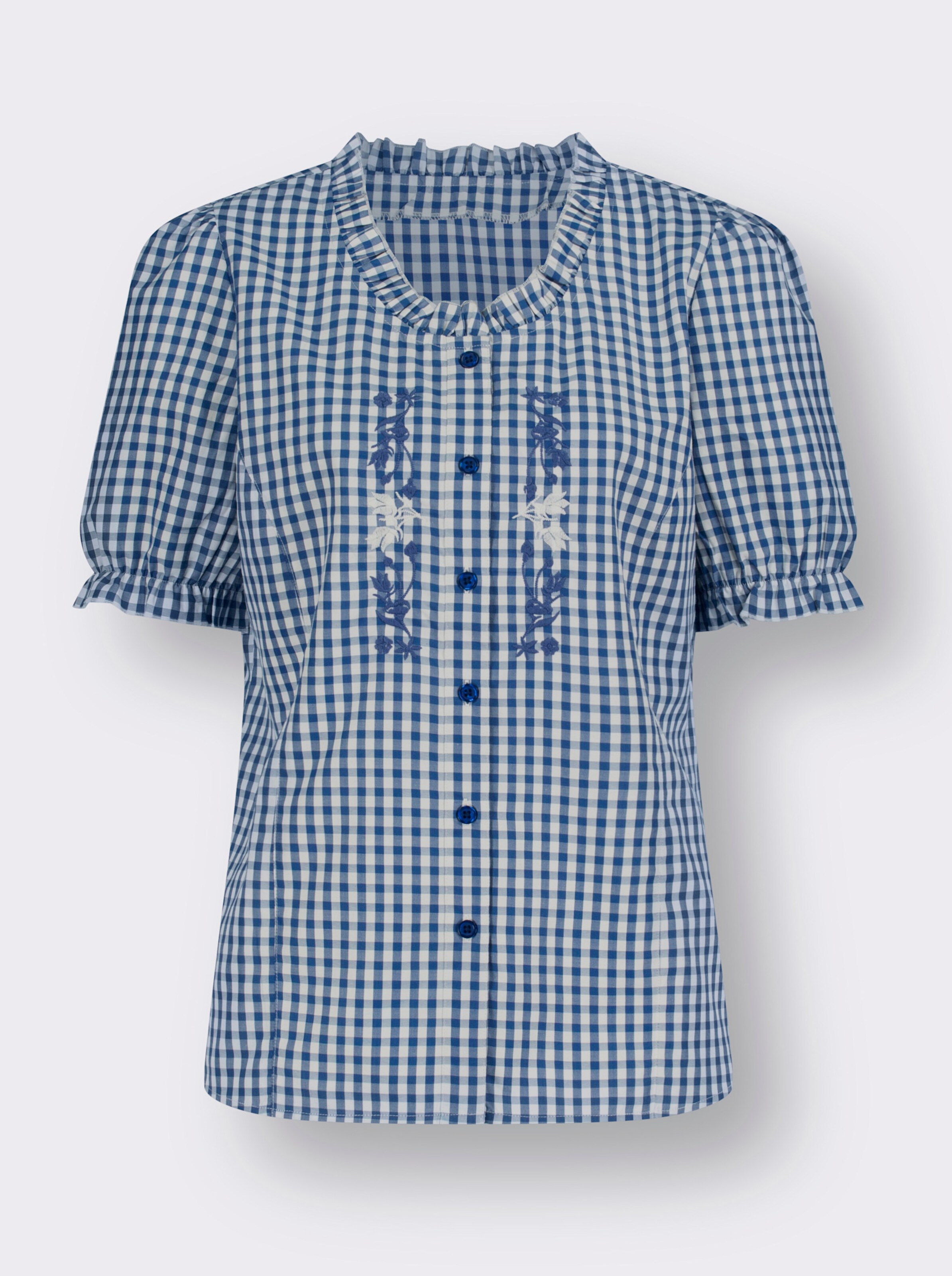 Trachtenbluse mit Stickerei