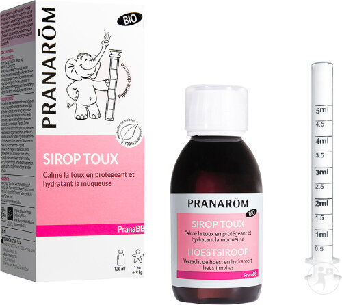 Pranarôm PranaBB Sirop Toux Dès 1 An Bio Flacon 120ml