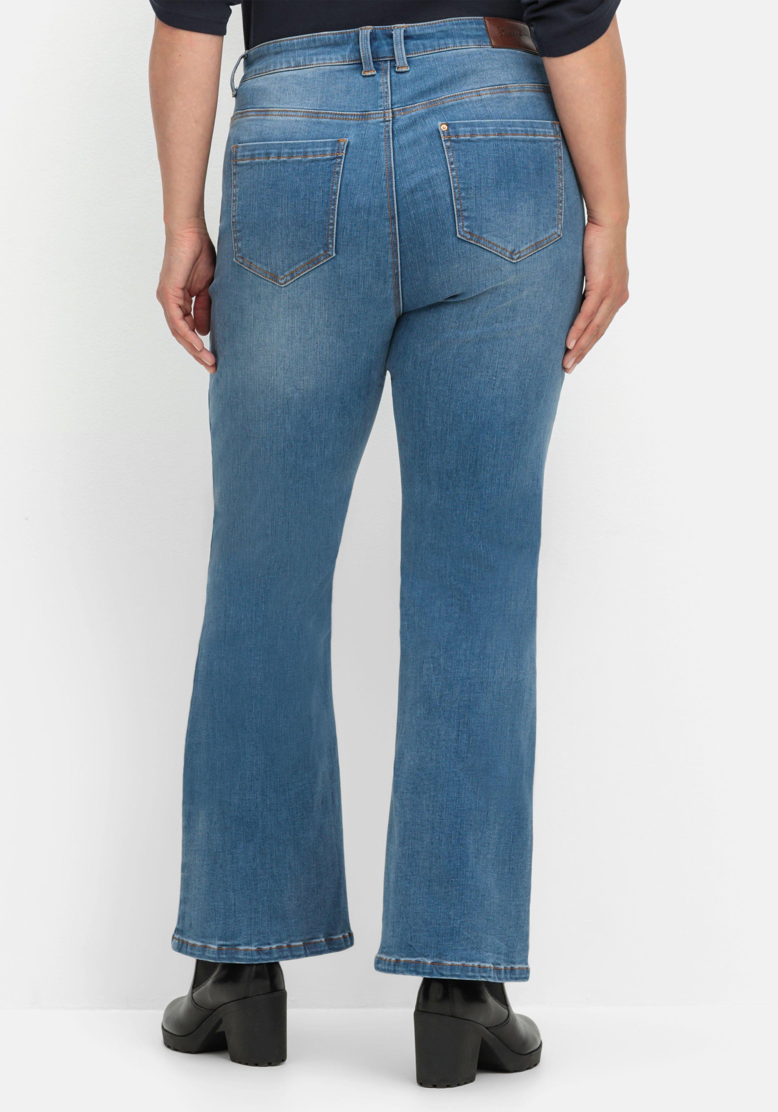 Bootcut Stretch-Jeans mit Bodyforming-Effekt