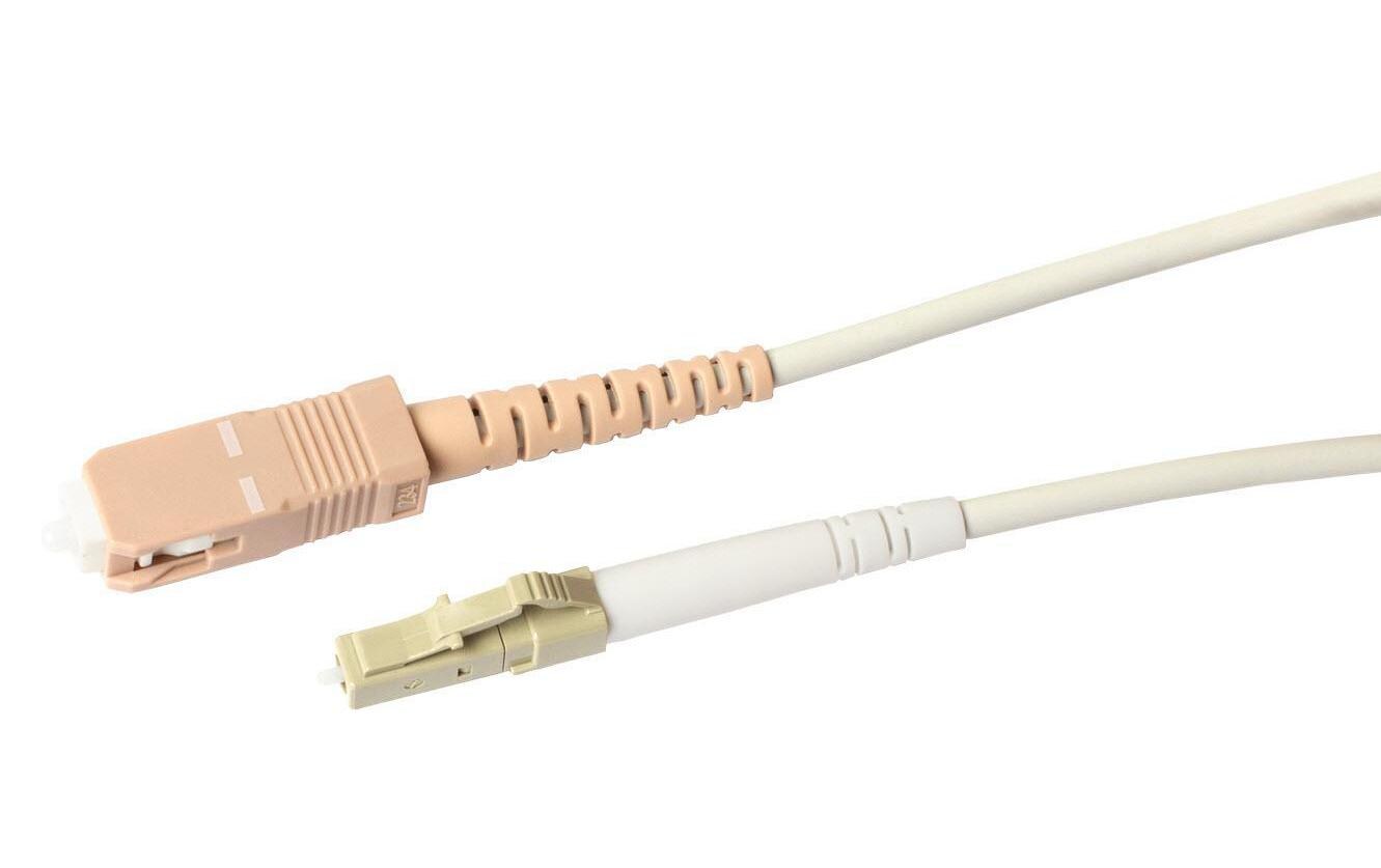 LWL-Anschlusskabel FTTH Fiber-Kabel LC – SC Singlemode, 2 mSinglemode LC-SC Simplex OS2 2 m