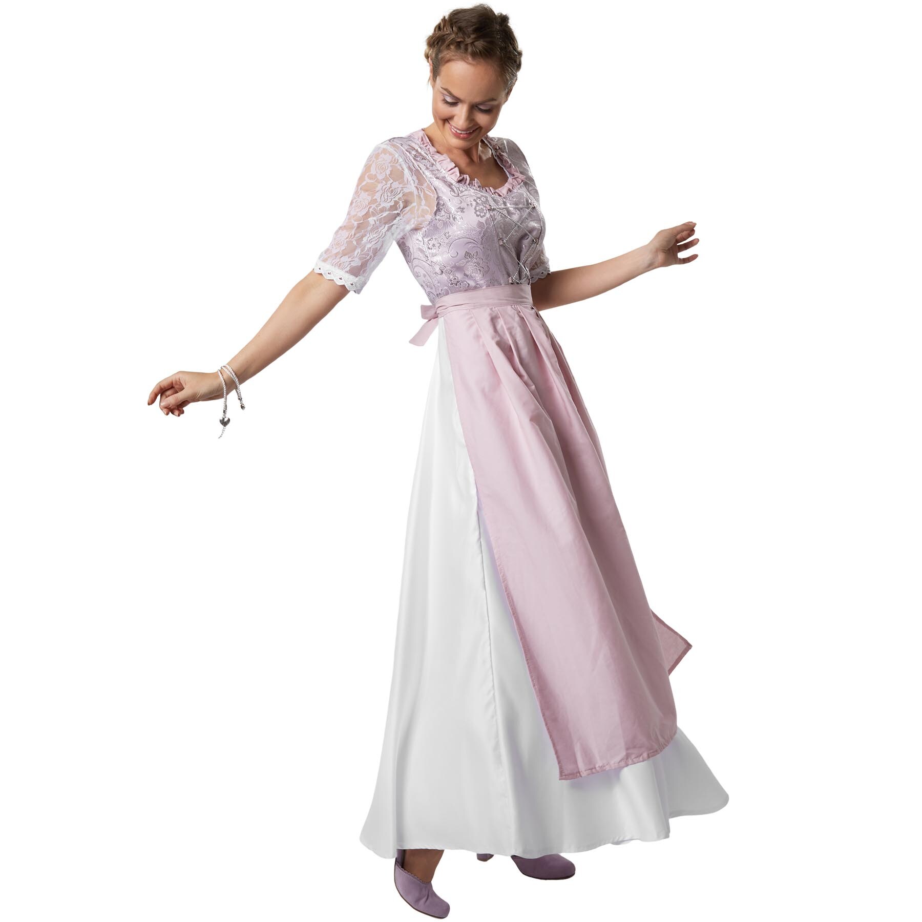 tectake® Frauenkostüm Maxi-Dirndl Neuschwanstein Modell 1