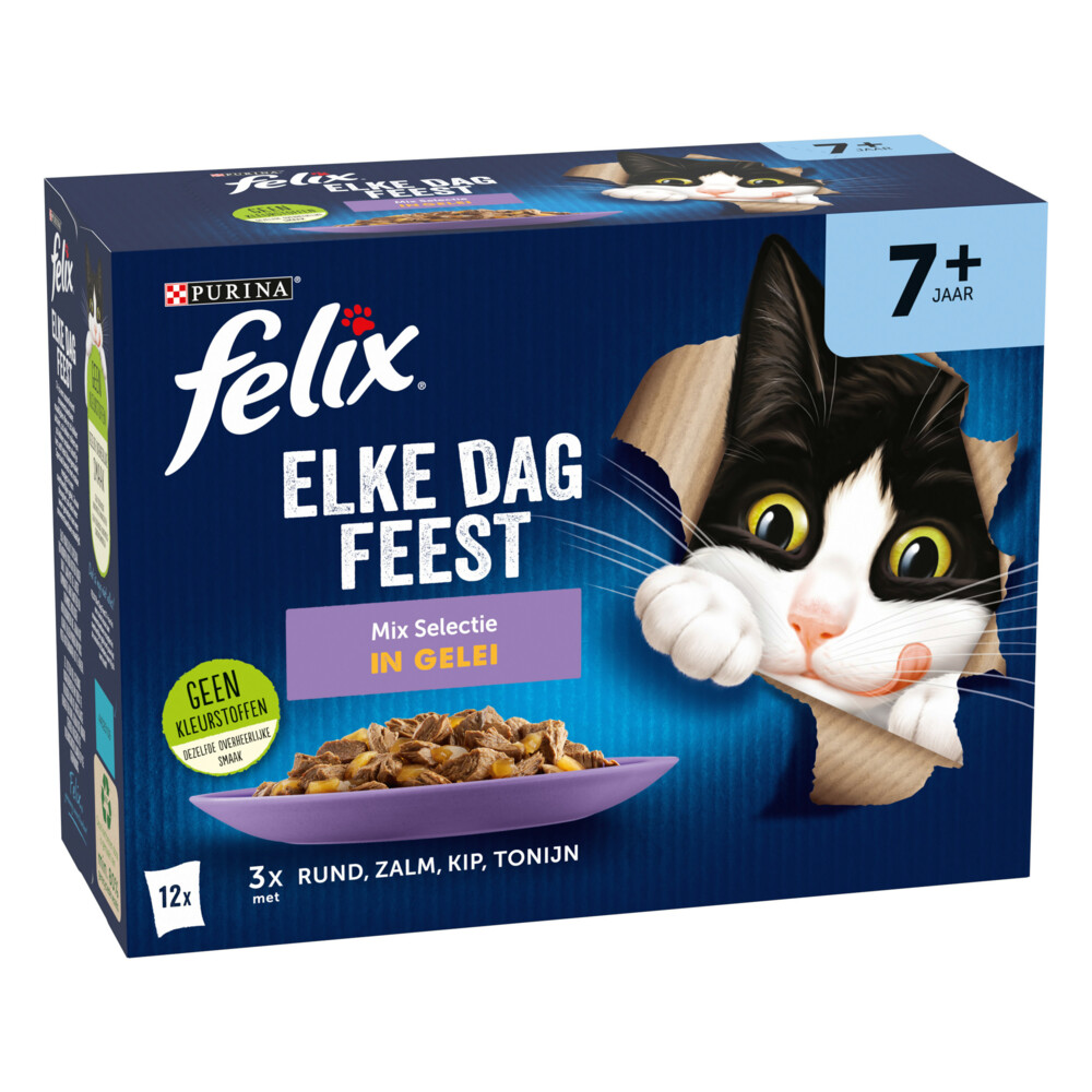 Felix Elke Dag Feest Mix Selectie in Gelei 7+ Jaar12 x 85 gr
