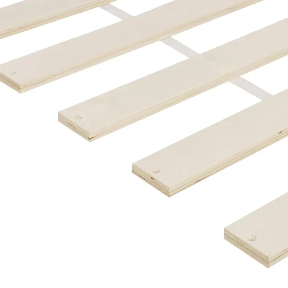 OLENDON - Eenpersoonsbed - Lichtbruin - 90 x 200 cm - Dennenhout
