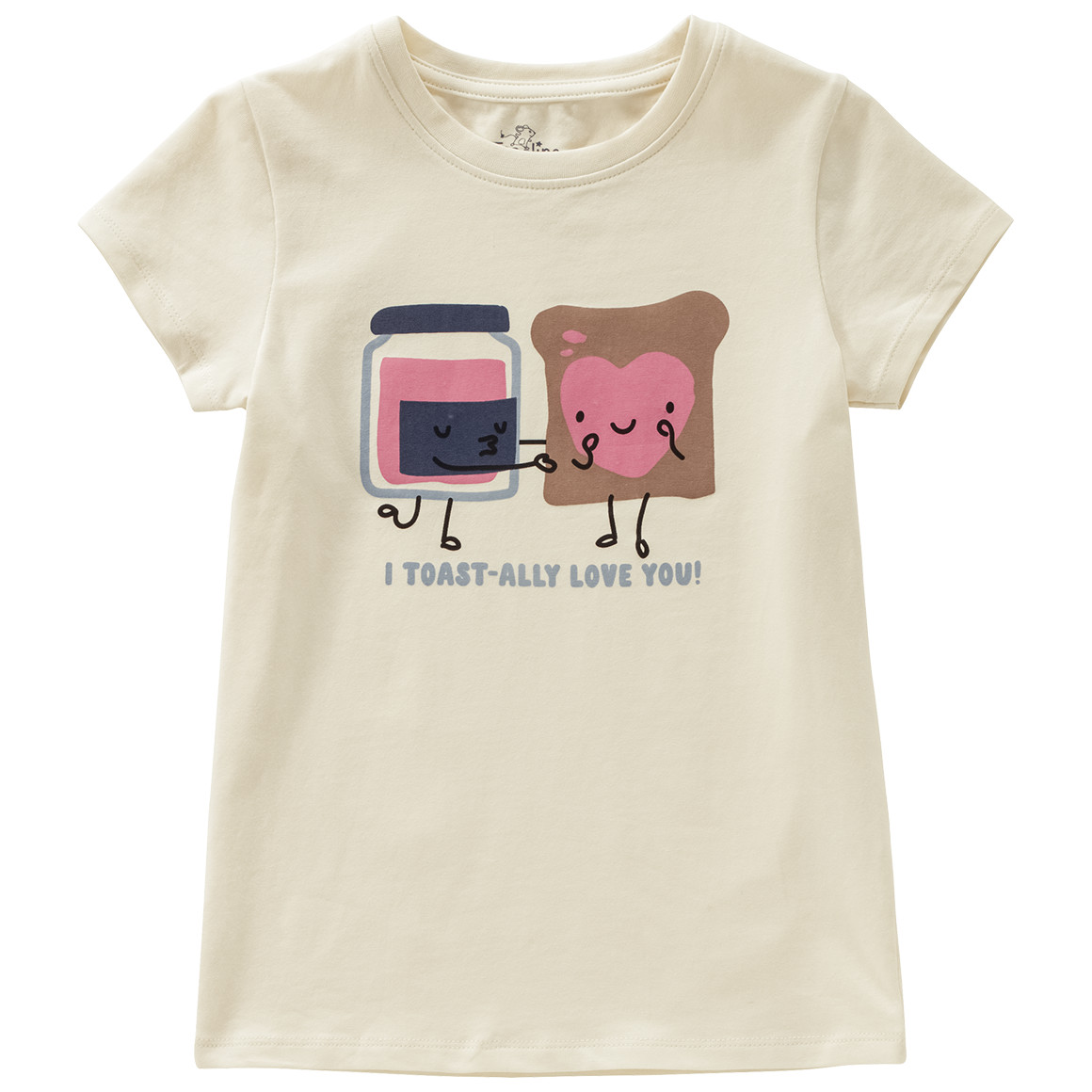 Topolino Mädchen T-Shirt mit lustigem Motiv creme