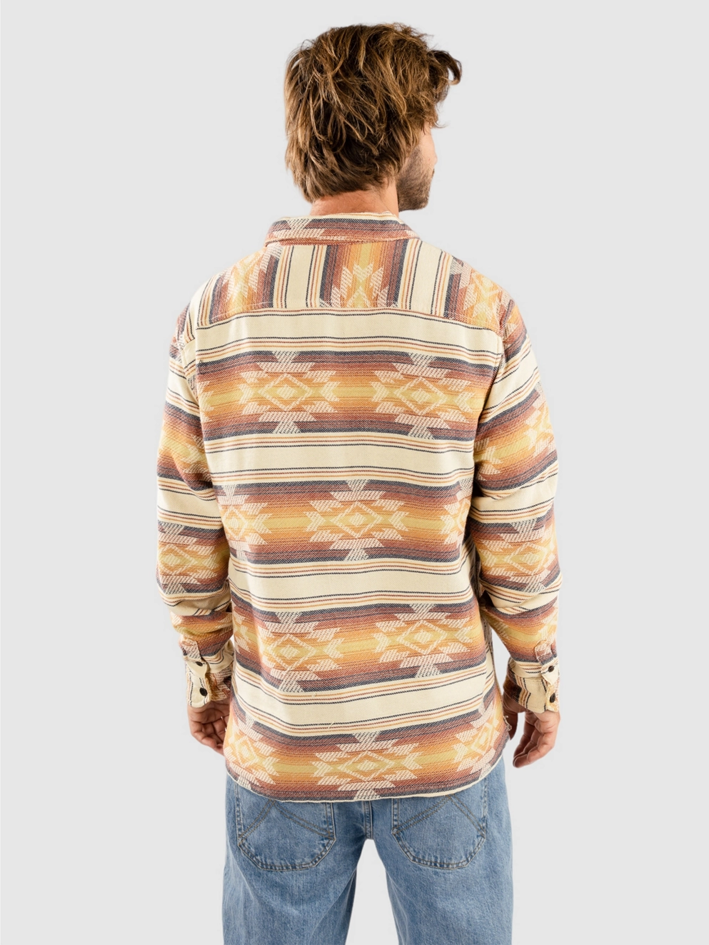 Billabong Offshore Jacquard Flannel Shirt gold