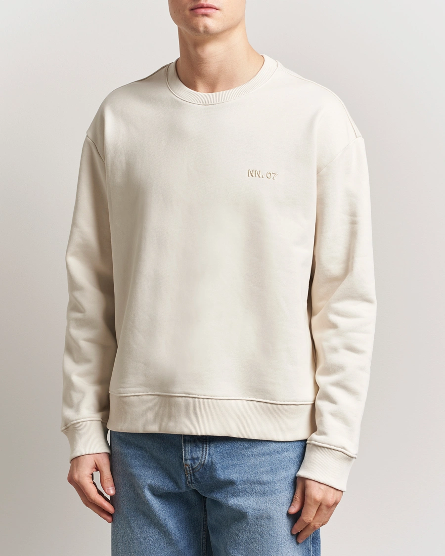 NN07 David Crew Neck Sweatshirt Ivory