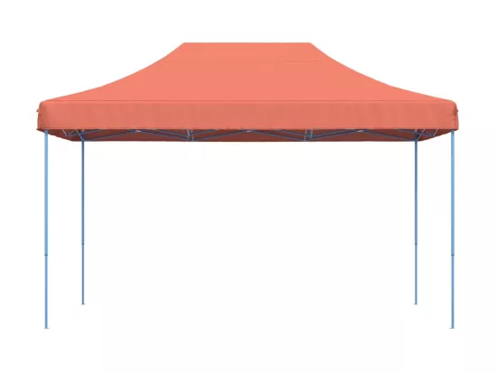 Tente réception pliable escamotable terre cuite 440x292x315 cm