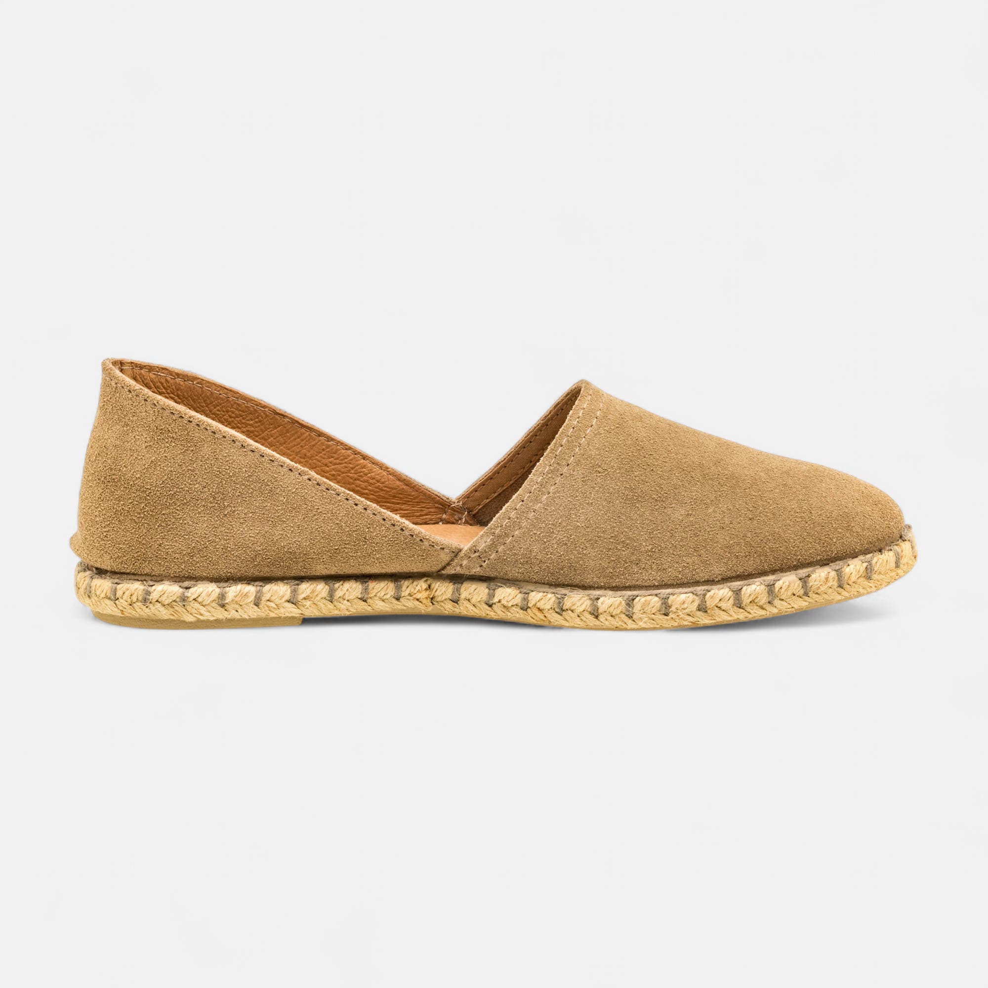 Espadrilles Femme en cuir beige