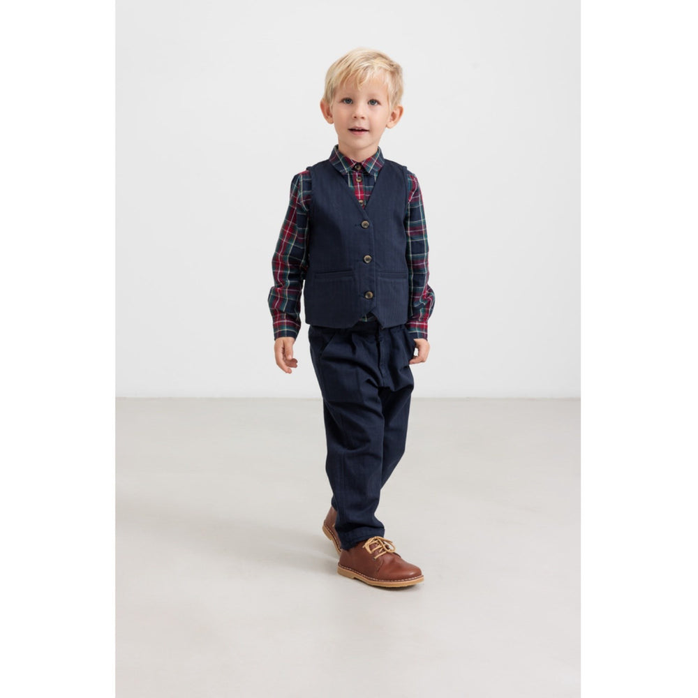 Køb MarMar Check Pilot Navy Check Tommy Skjorte