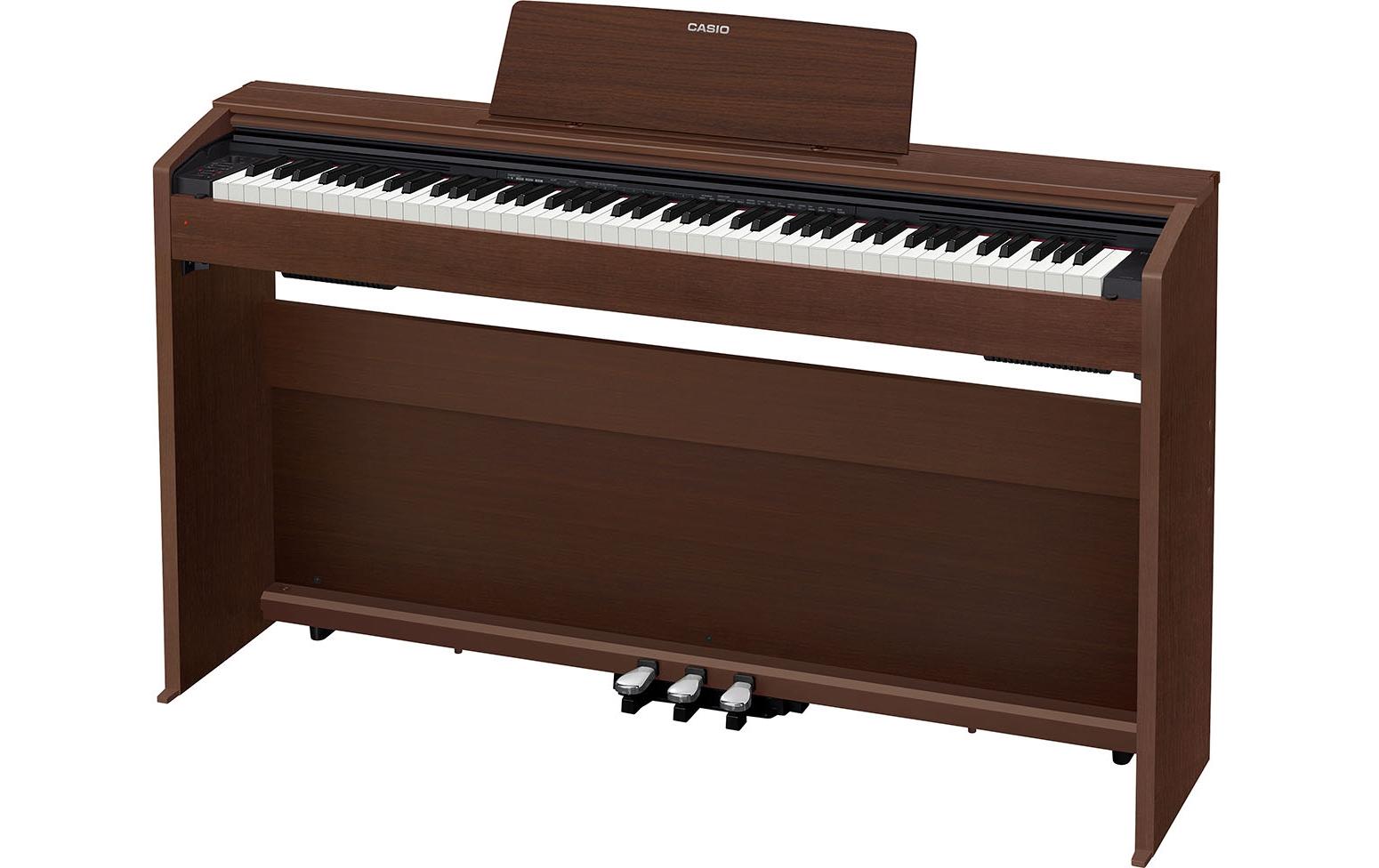 E-Piano Privia PX-870BN Braun<br>E-Piano mit gewichtetem Tri-Sensor-Scaled-Hammer-Action-Keyboard II mit 88 Tasten
