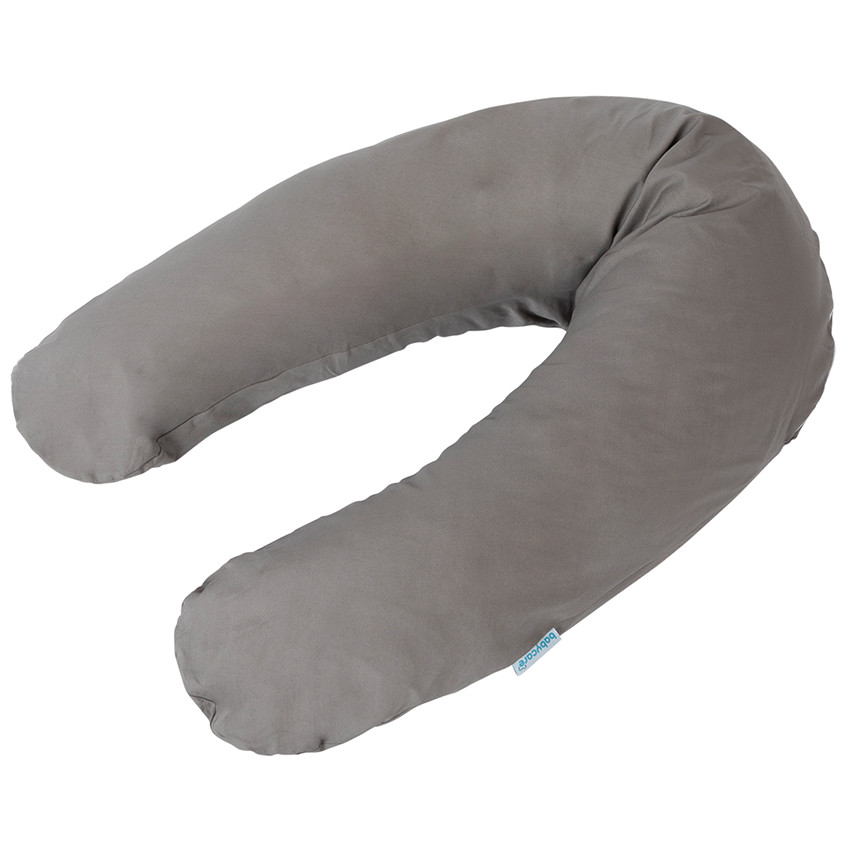 Coussin d'allaitement et de maternité microfibres 150cm - Gris