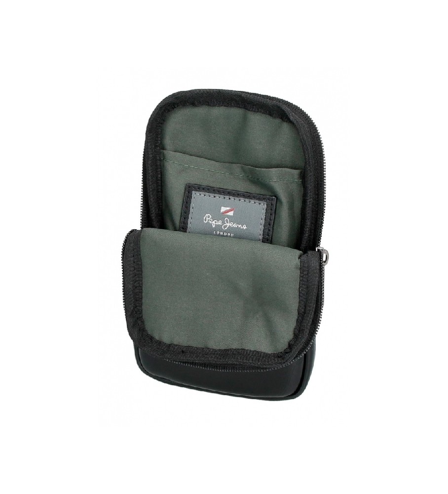 Bolsa de ombro para celular Pepe Jeans Sander preta