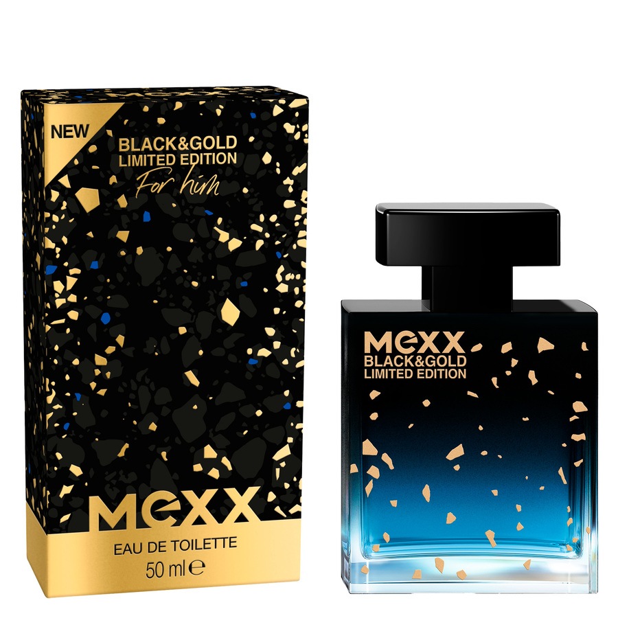 Mexx Black & Gold For Men Eau De Toilette Limited Edition 50ml
