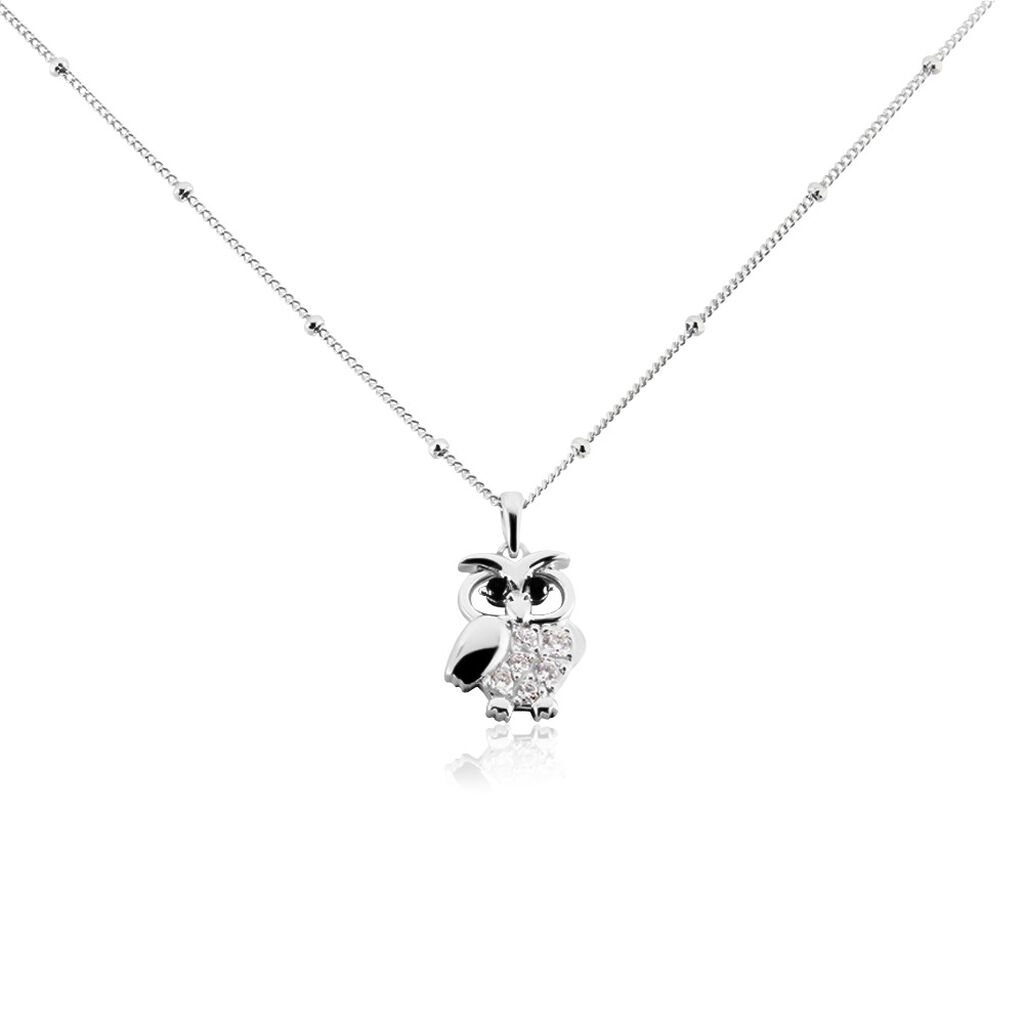 Collier Argent Trine Oxydes De Zirconium