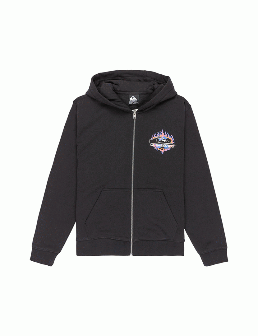 Sporty Zip Jacket Boys Black