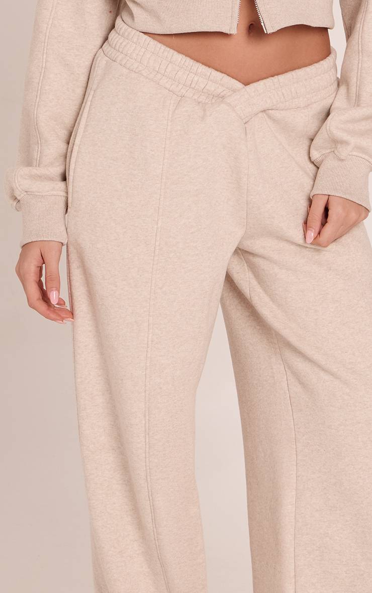 Avoine Joggers En Molleton De Coton Avec Taille Croisée