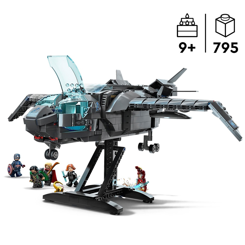 LEGO Marvel 76248 The Avengers Quinjet Infinity Saga Set
