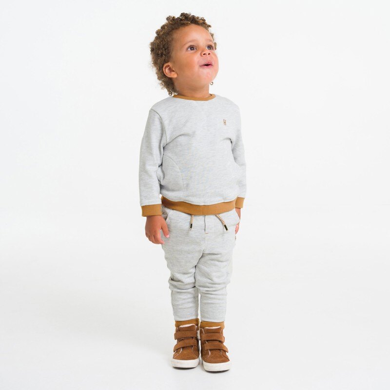 Pantalon jogging (lot de 2) gris bébé garçon Gris ou noir