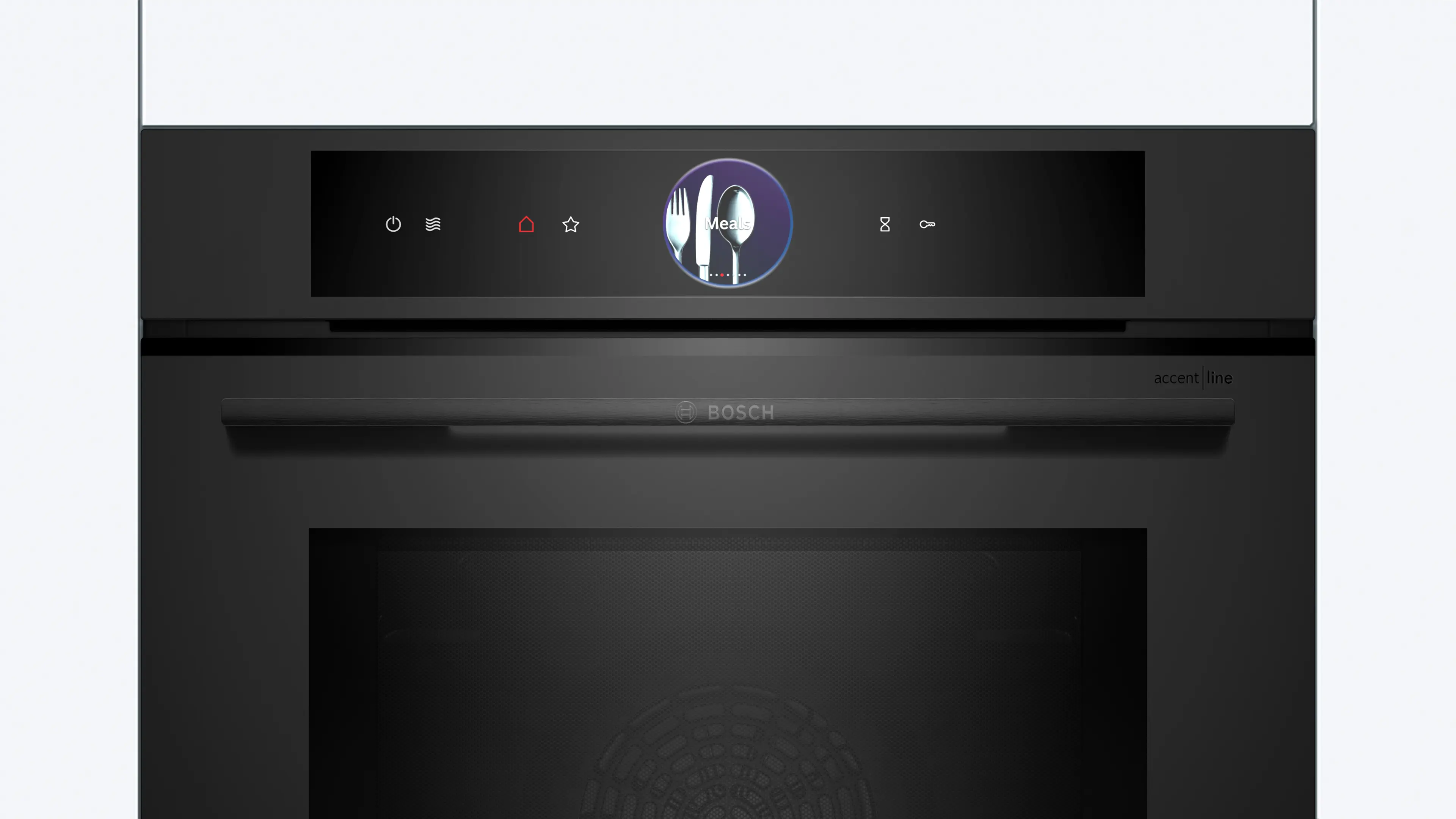 Serie 8 Bakoven met magnetron 60 x 60 cm Mat zwart