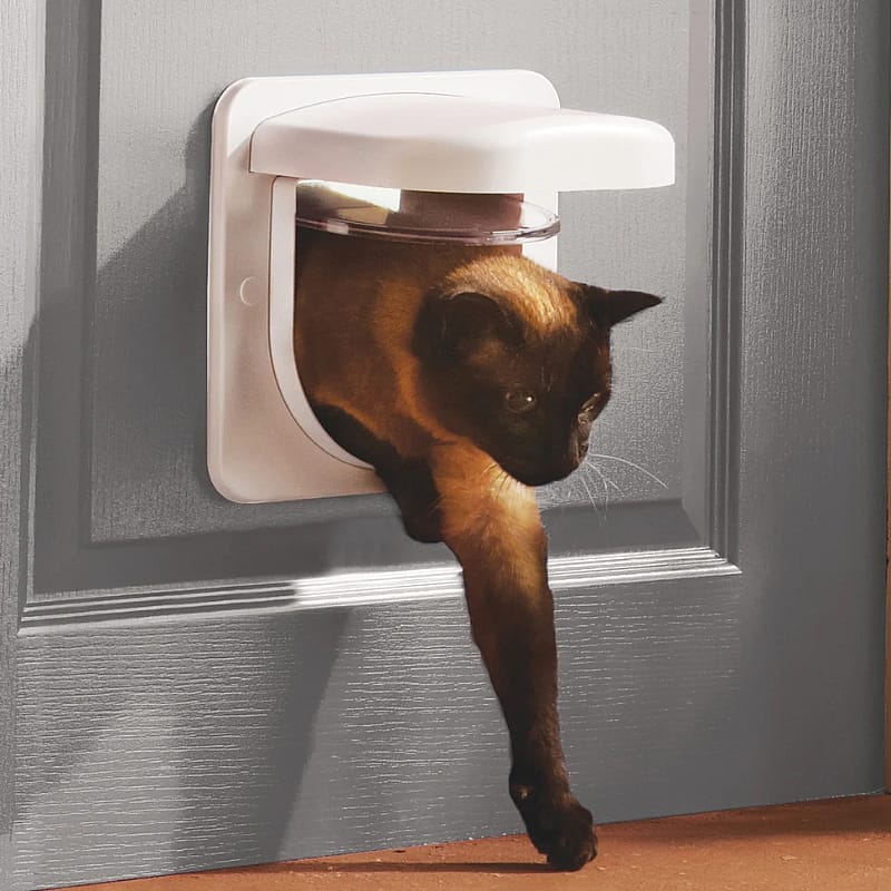Petporte Smartflap Microchip Kattenluik Wit