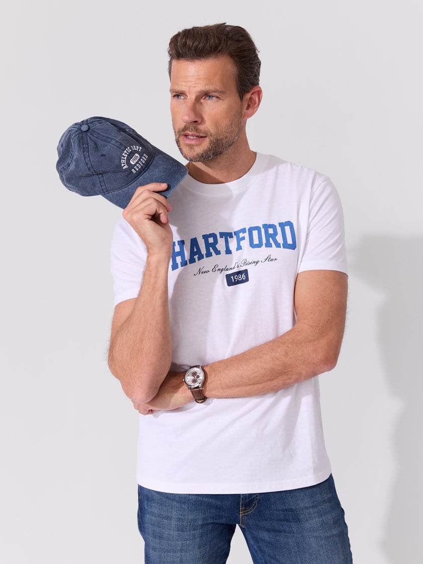 Hartford t-skjorte Bleach White