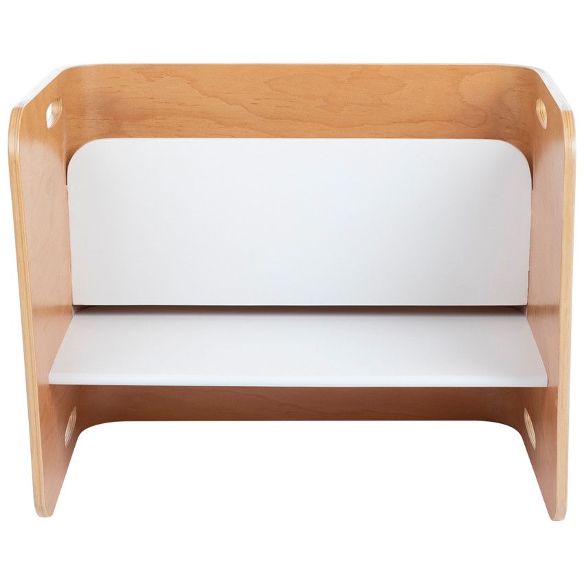 Meuble 3-en-1 bureau banc et table avec 1 chaise - Ecru