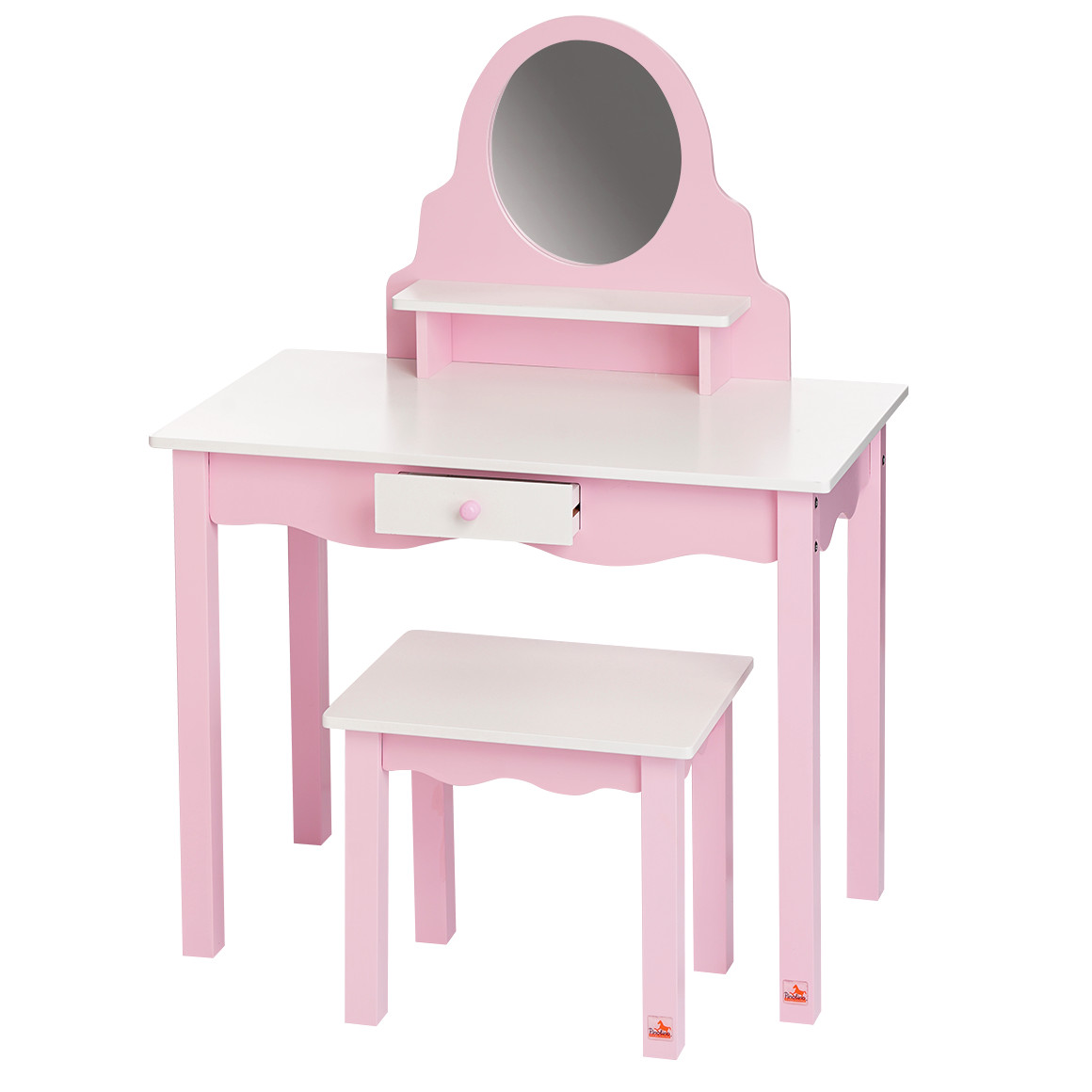 Pinolino Pinolino Kinderschminktisch Jasmin rosa / weiss
