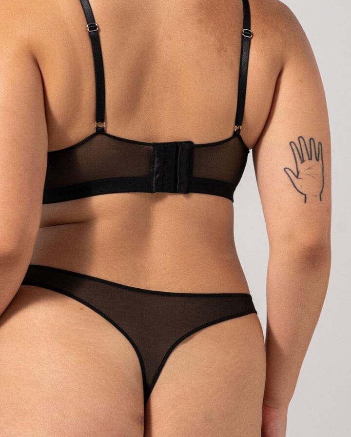 Understatement Underwear Mesh Balconette black