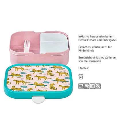 Mepal Brotdose Campus mit Bento-Einsatz - Leopard