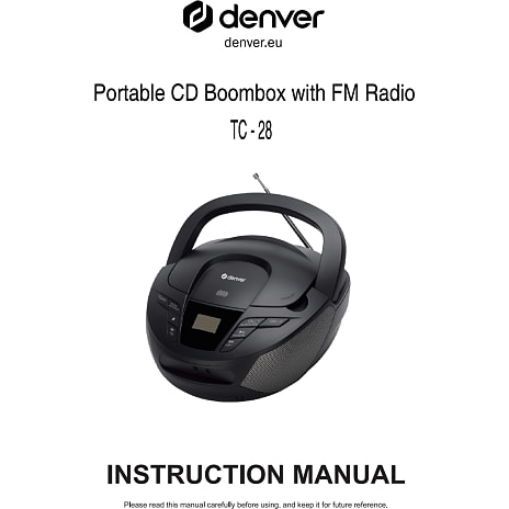 Denver TC-28 Boombox - sort