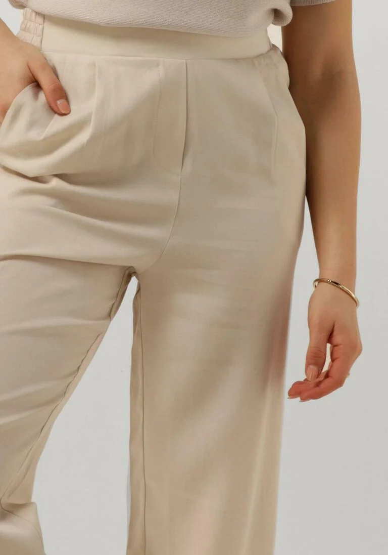 KNIT-TED zand knit-ted wijde broek wendy