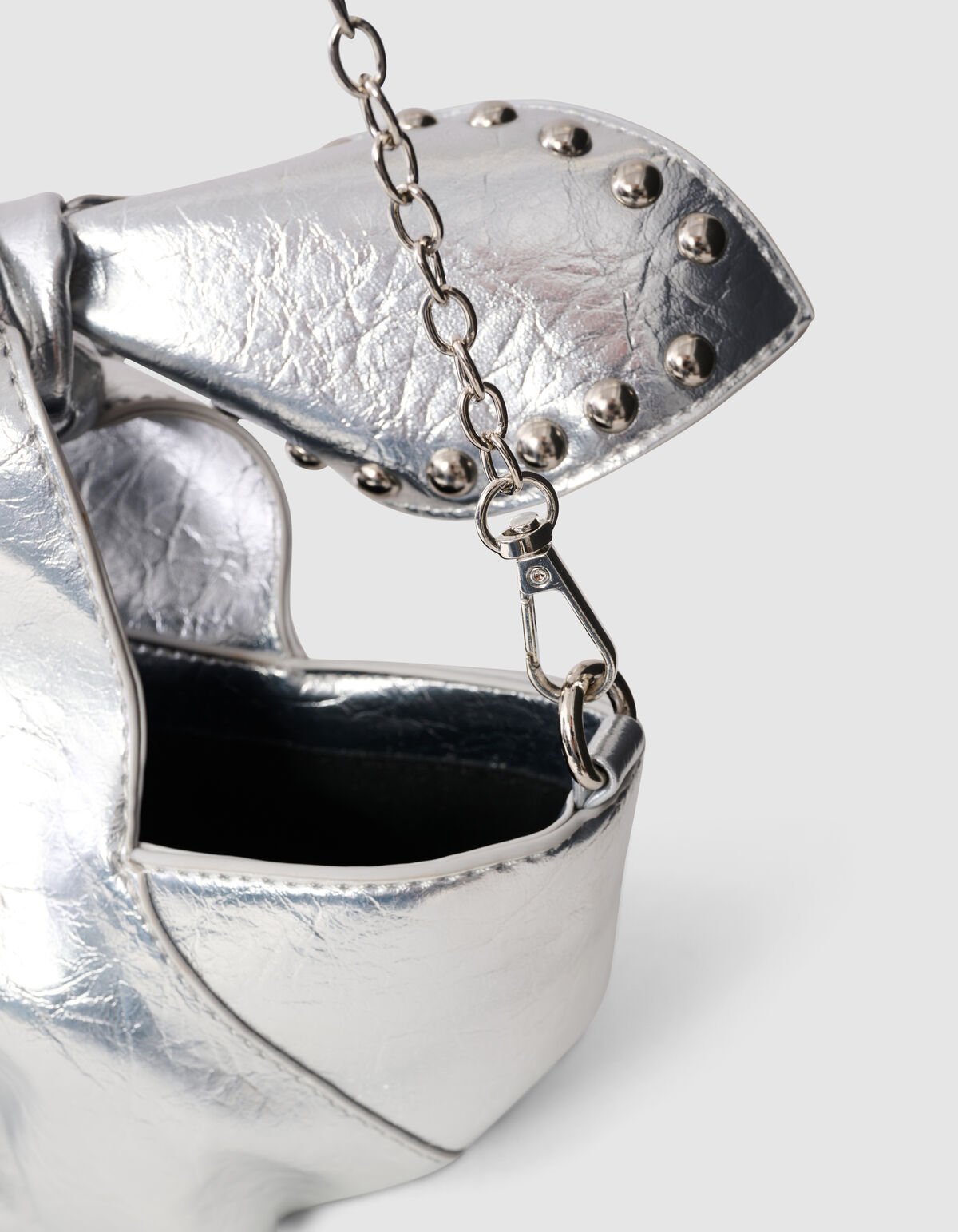 Stud Strik Tas Zilver