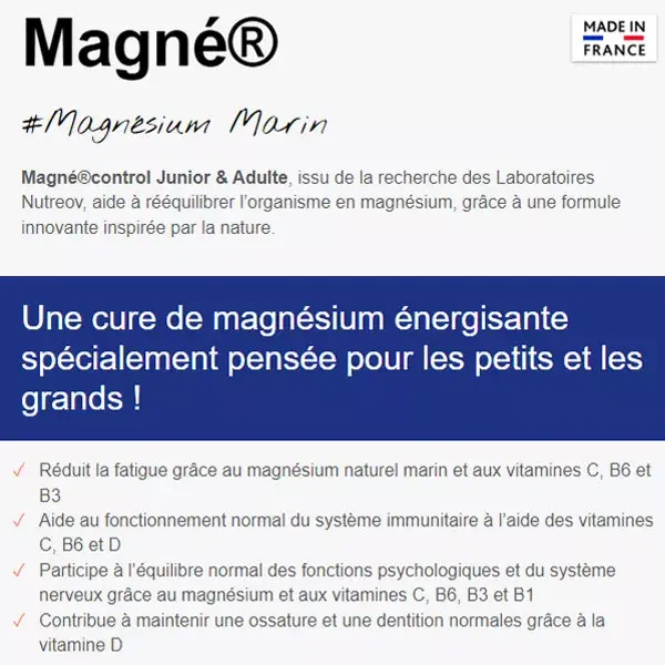 Nutreov Physcience Magné Control Junior Laranja 30 comprimidos