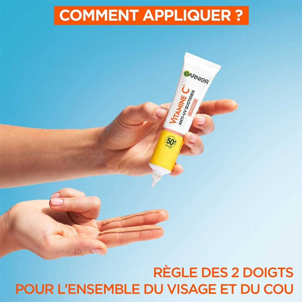 Fijne getinte crème voor natuurlijke make-upVitamine C UV fluid SPF50+ - 40 ml