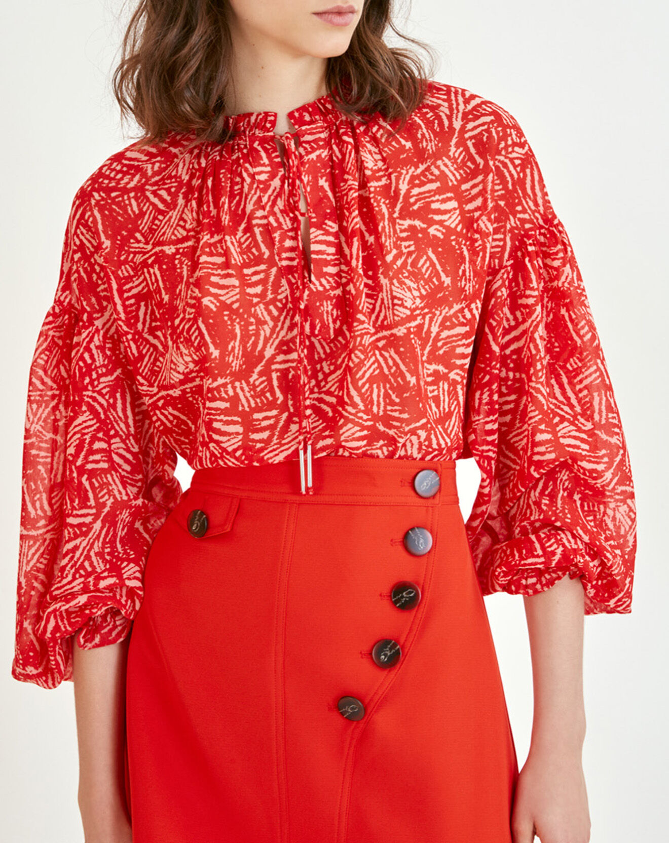 Suncoo Blouse Lisbonne imprimée geranium