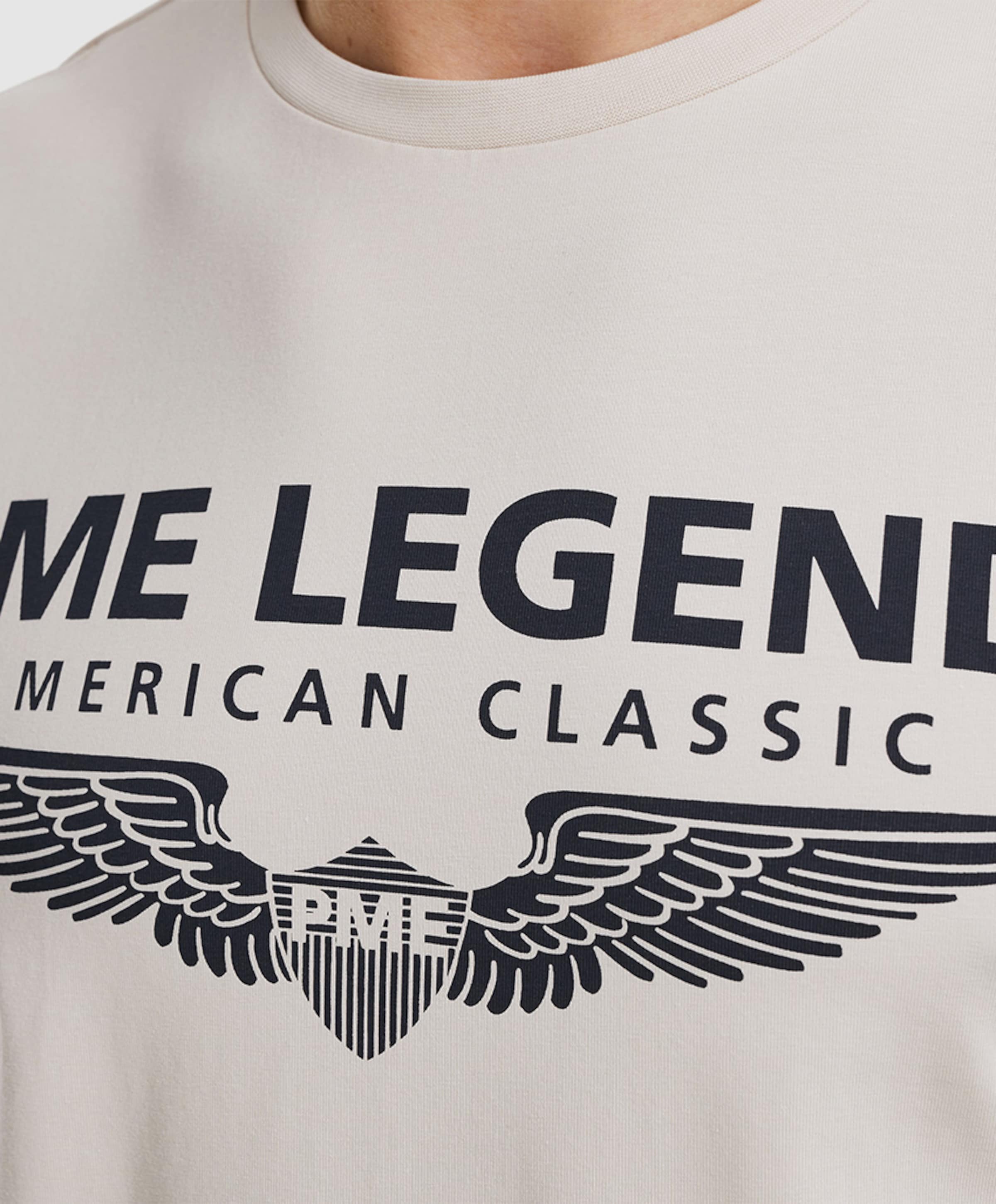 PME Legend Heren T-shirt ecru