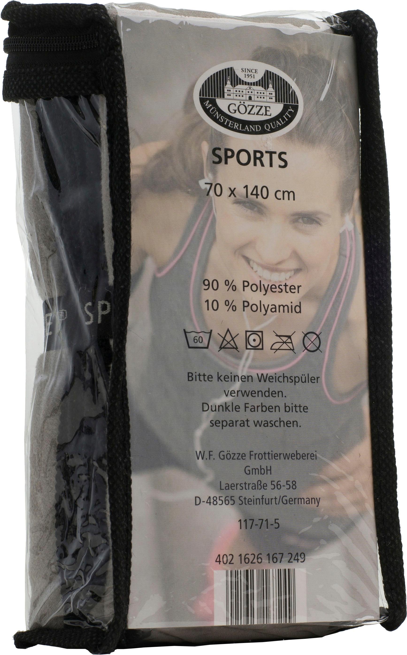 Gözze Sporthandtuch »Sports by Gözze« im Set, schnell trocknend, Mikrofaser, für Sport, Reisen & Camping