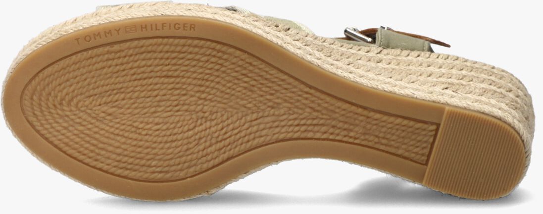 TOMMY HILFIGER groene tommy hilfiger sandalen tommy webbing low wedge