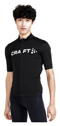 Maillot manches courtes Craft Essence Bike Noir Blanc