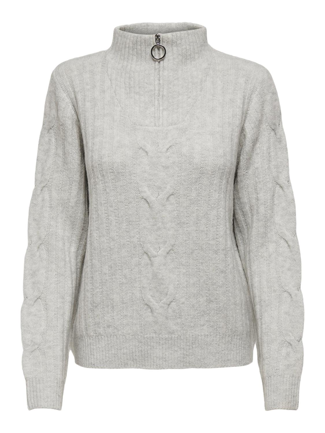 JDYANDREA Strickpullover Super Light Grey Melange