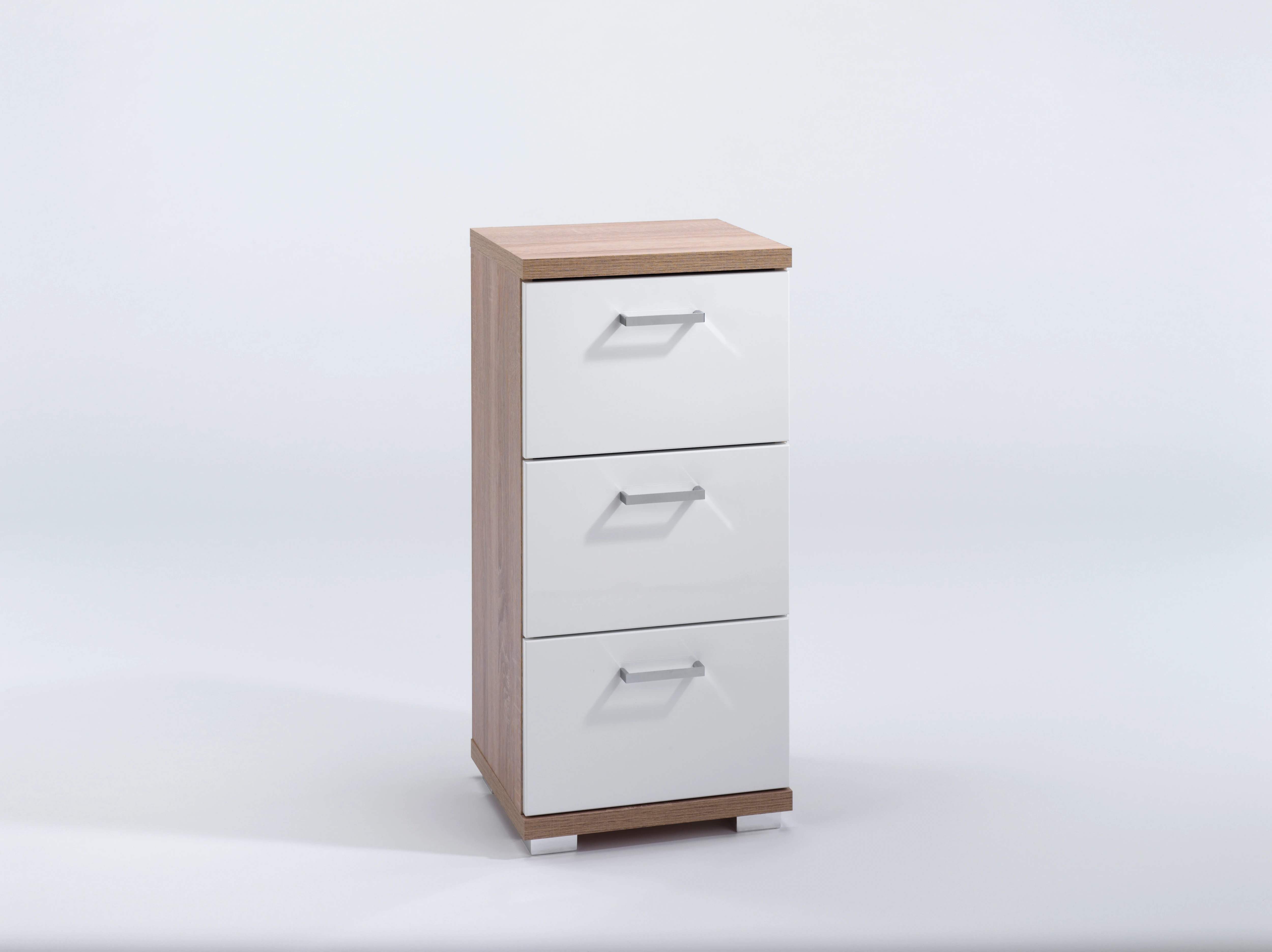 byLIVING Badezimmer Kommode NEBRASKA, Breite 35,5 cm, Artisan Eiche/weiß