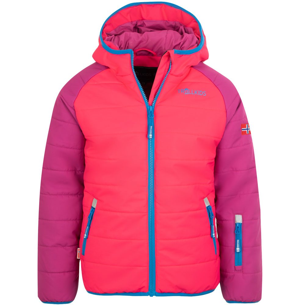 Trollkids Hafjell Pro Schneejacke Kinder dark pink blue