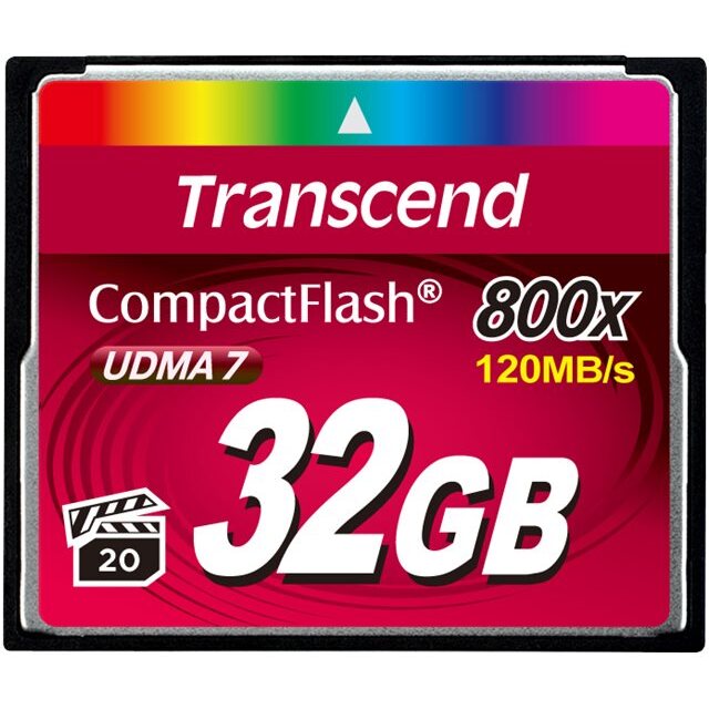 Transcend TS32GCF800 mémoire flash 32 Go CompactFlash MLC