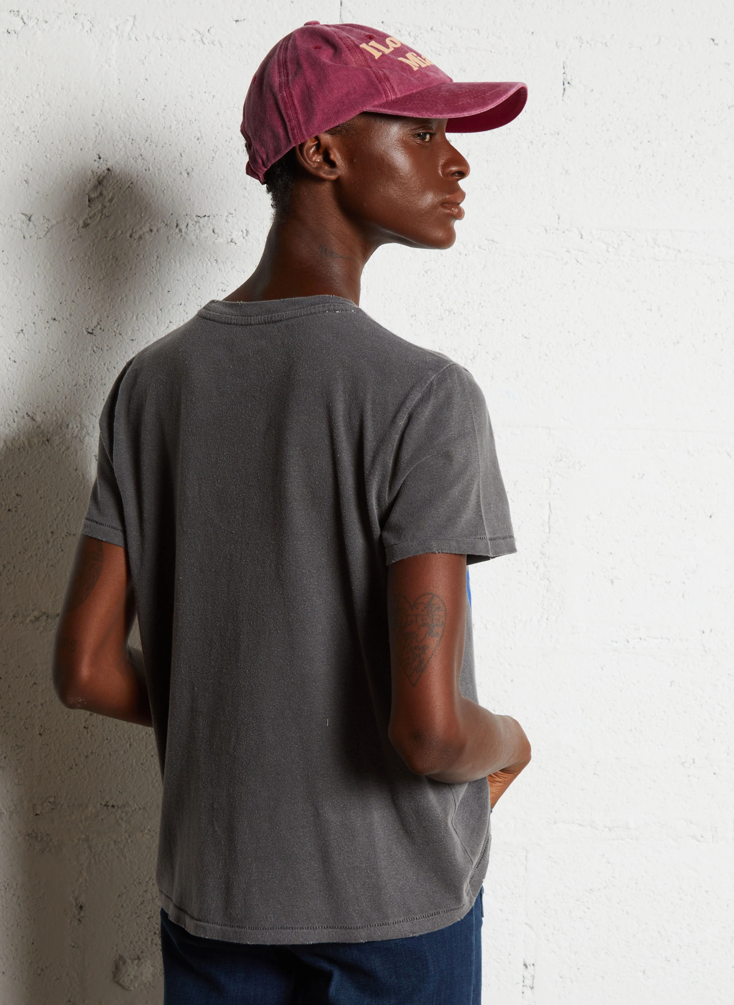 STARLIGHT GROWING - Tee-shirt droit col rond sérigraphié en coton | Gris