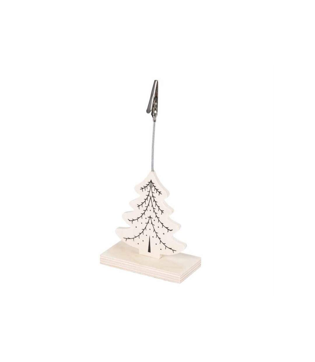 Paris Prix - Clip Porte Nom De Noël nordic Sapin Naturel