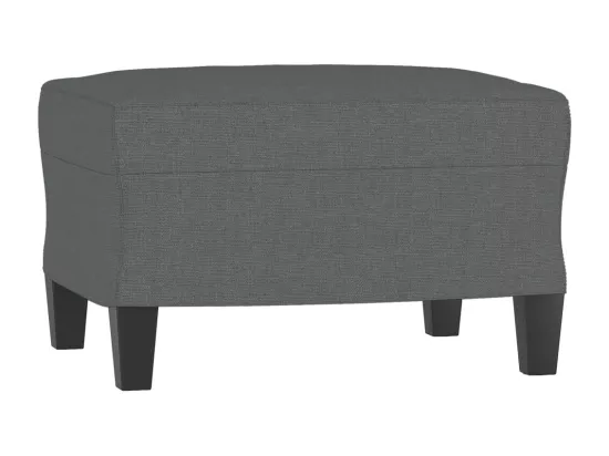 Ensemble de canapés 3 pièces coussins gris foncé tissu