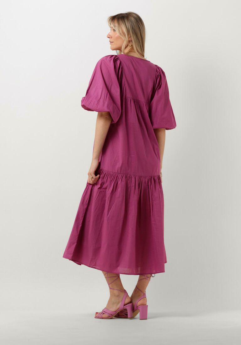 NOTRE-V paarse notre-v maxi jurk nv-dente midi dress