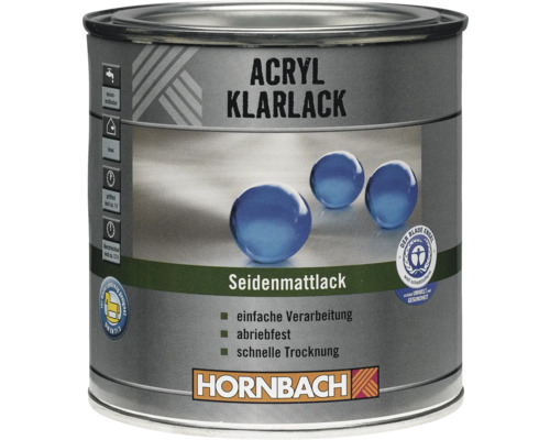 HORNBACH Acryl blanke lak, satijnen afwerking, 750 ml