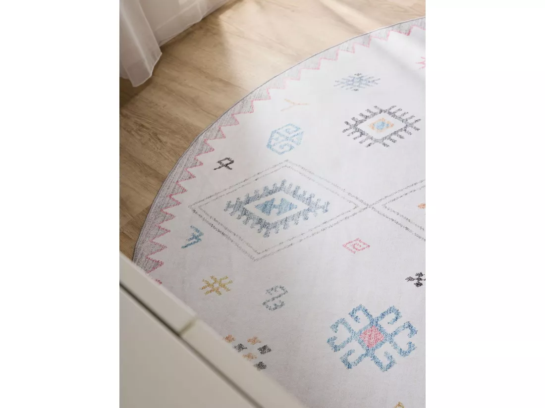 Tapis lavable George Multicouleur ø 160 cm rond